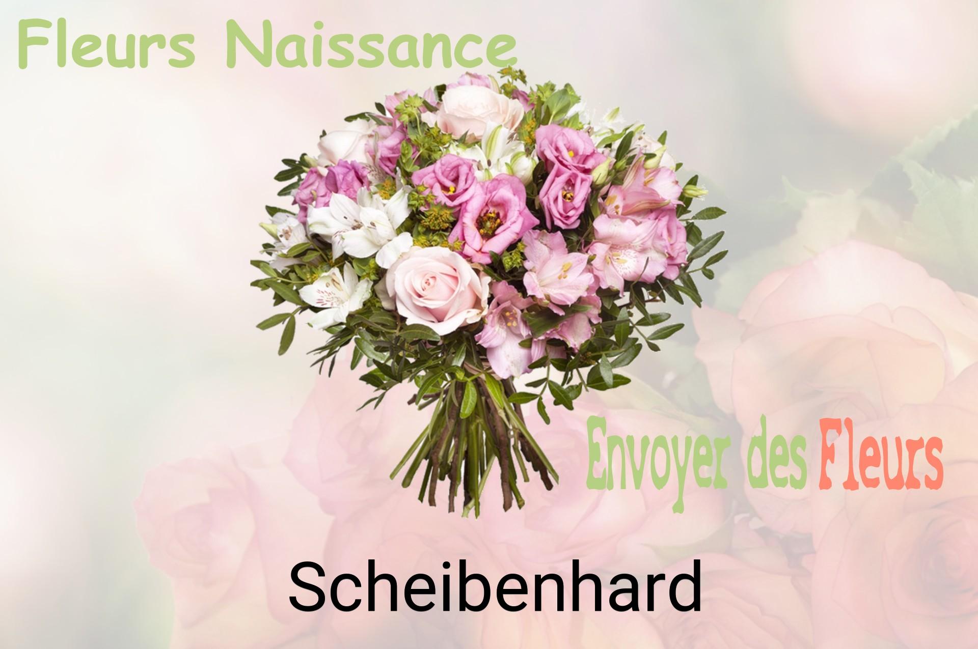 Bouquet de fleurs de naissance livré à Scheibenhard