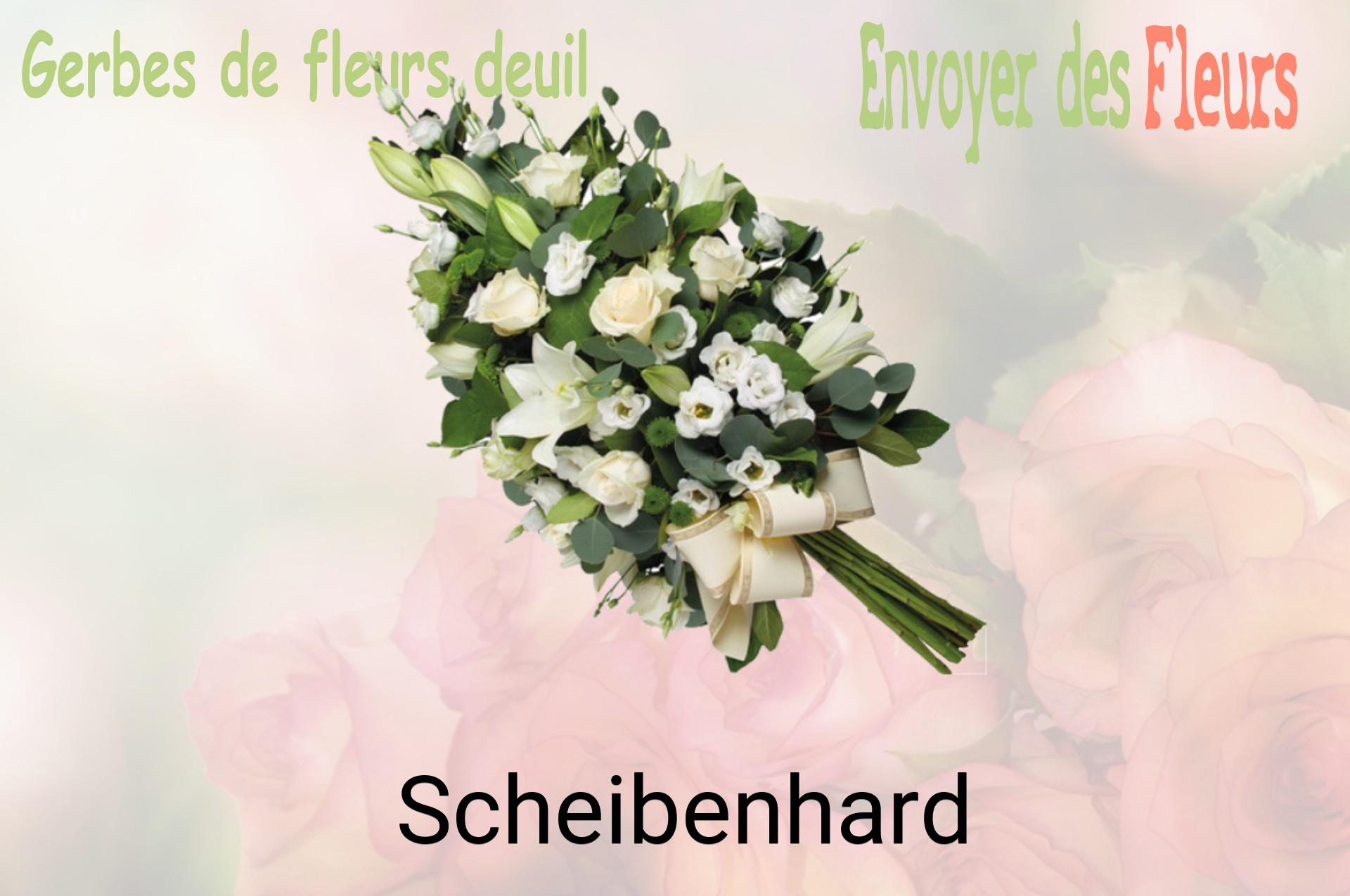Gerbe de fleurs de deuil livrée à Scheibenhard